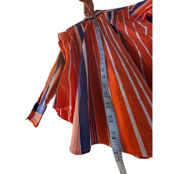 Vintage Polo Ralph Lauren Estate Shirt!   XXL  Orange Striped - Picture 4 of 8